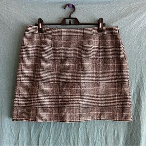 Houndstooth Mini Skirt